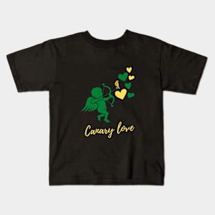 Cupid Canary Love Norfolk Kids T-Shirt